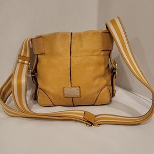Michael Kors pebble yellow  leather Satchel bag